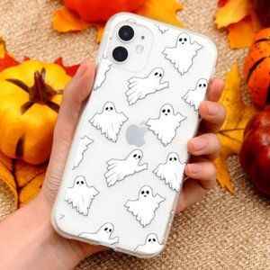 Halloween Ghost Print iPhone Case